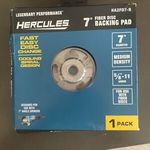 7" Fiber Disc Backing Pad - Gray